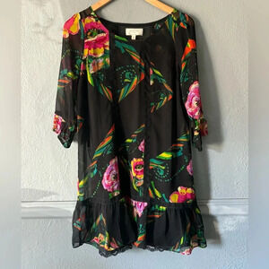 Anthropologie | Moulinette Soeurs | silk | slip  | floral | dress | xs